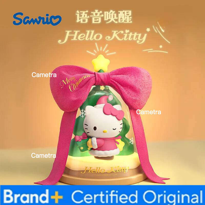 Sanrio Genuine Hello Kitty Christmas Tree Luminous Ornament - Kawaii Atmosphere Lamp, New Martube Girls Bedroom Decor Gift H2601281
