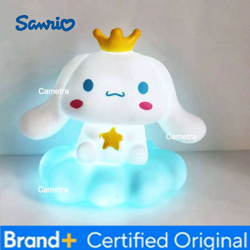 Sanrio New Kawaii s Night Enamel Cloud Cartoon Kuromi Cinnamoroll Pochacco Small Table Light Illuminating Decoration H260128