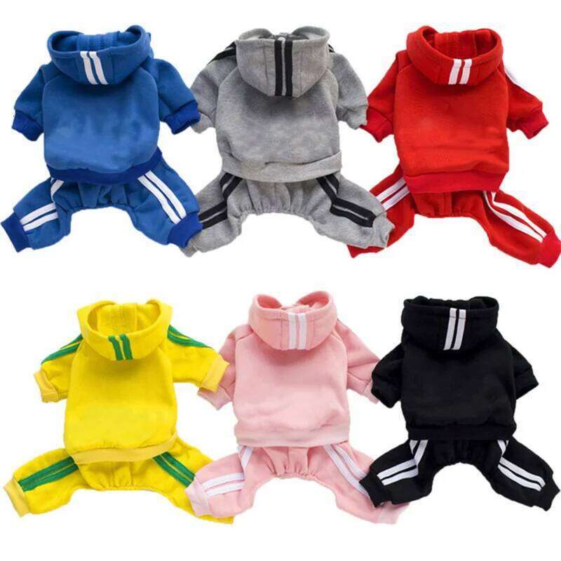 Clothes Thick Overalls Dogs, Winter Pet Dog Clothing Small Dogs Puppy Jumpsuit Tracksuit Costume for Yorkie XJ260127