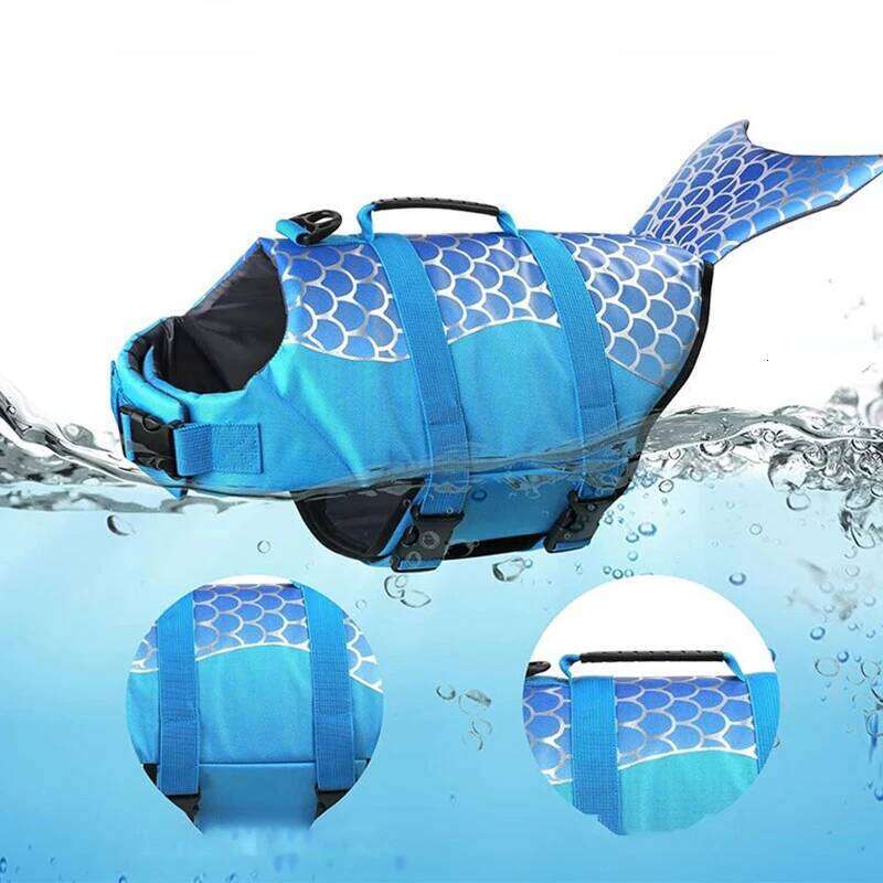 Pet Life Jacket Enhanced Buoyancy Small Dogs Swimming Clothes Safety Vest with Handle for Medium Large Dog Surfing Costume XJ260127