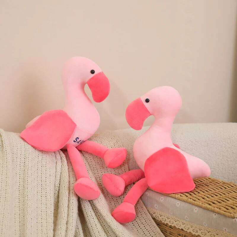 15cm/25cm Cute Pink Plush Toys Soft Cartoon Flamingo for Kids&Girlfriend Holiday Birthday Xmas Gifts Home Decor Y260128