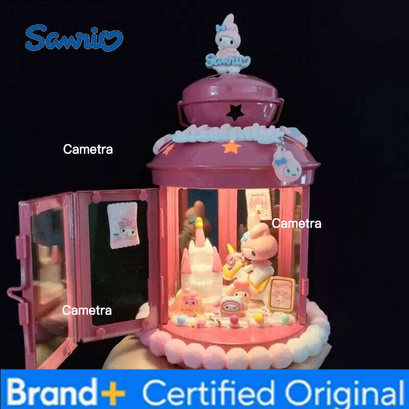 Sanrio Kawaii Night Light Hello Kitty Kuromi Hot DIY Table Lamp Cute New Desktop Toy Decor Ornament Birthday Xmas Girls Gift H260128