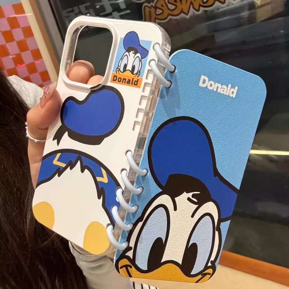 Mickey and Minnie Compatible Apple 16 Pro Max Phone Case iPhone 15 Flip Cover Notebook 14 Book 13 Cartoon S260128