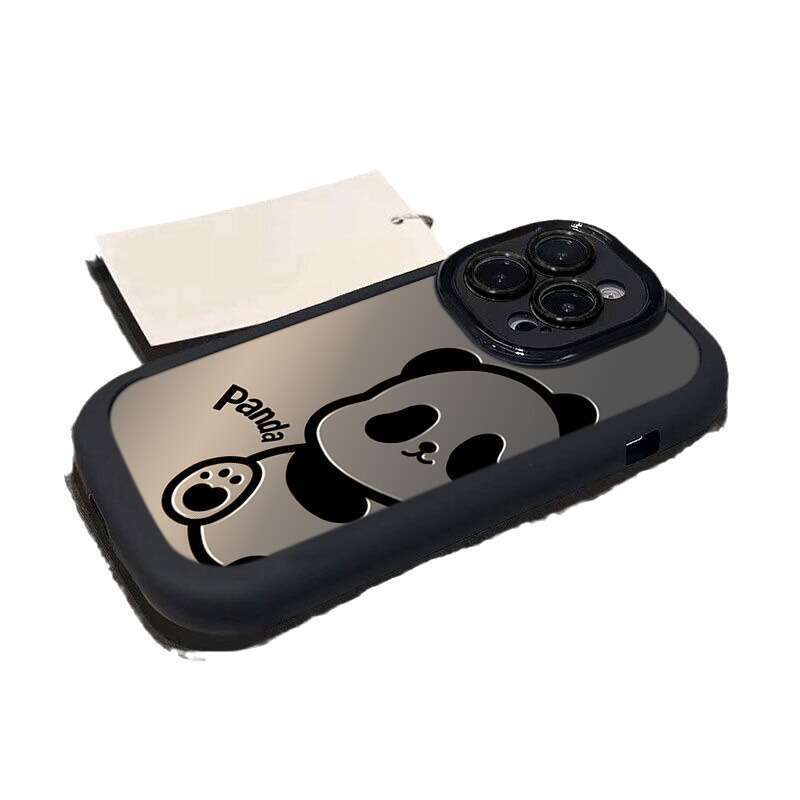 Compatible with Apple 16 New Model 14 Plus Matte 13 Silicone 12 Mini Cartoon Panda 15 Pro Max Phone Case 11 S260128
