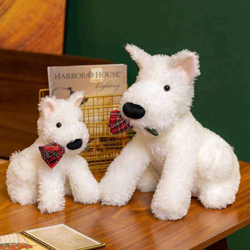 British Rose West Plush Toy Valentine's Day Creative Gift Scrawled Highland Dog Doll Y260128