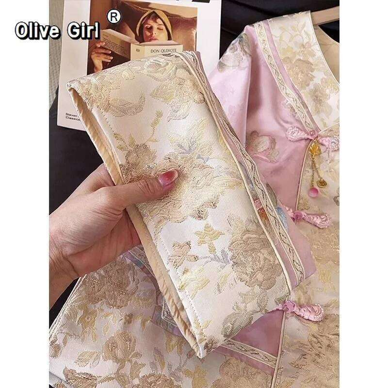 Outerwear Women's Coat Tops Light Luxury Temperament V-Neck Embroidery Improved Chinese Style Top Half Skirt