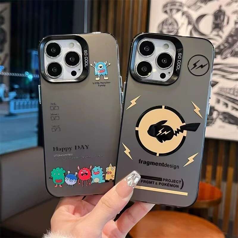imd Trendy Black Silver Compatible with Vivo S18 Phone Case BBK iQOO Neo9 Cartoon Text X100 Matte S260128