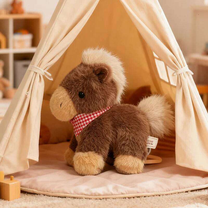 Cute Soft Animals Sanhua Cat Sausage Dog and Pony Simulation Plush Toys for Pet Enthusiasts Birthday Christmas Gifts Y260128