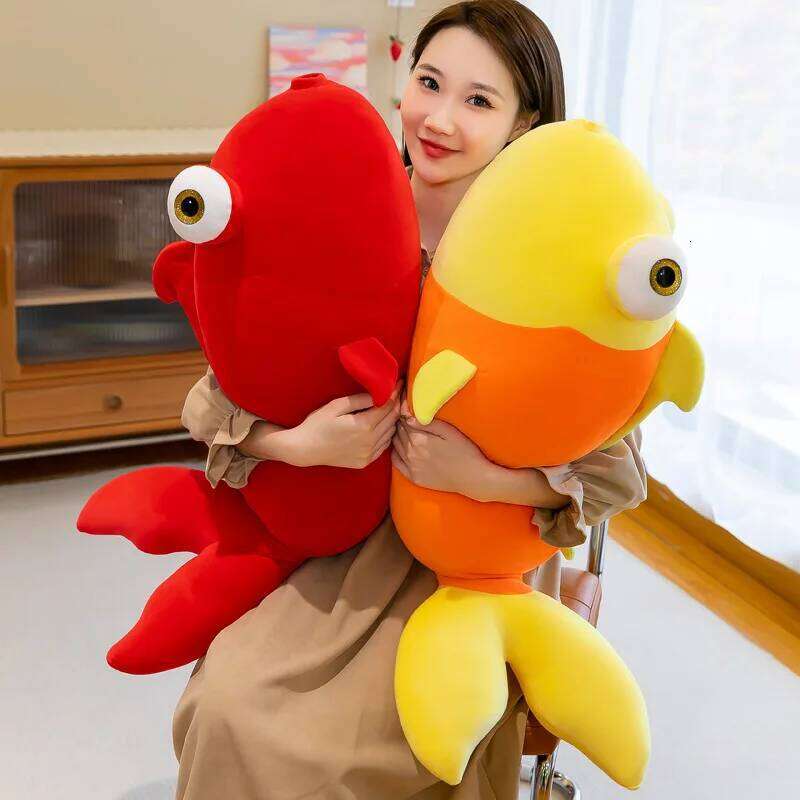 New plush toys for children cushion goldfish dolls Y260128