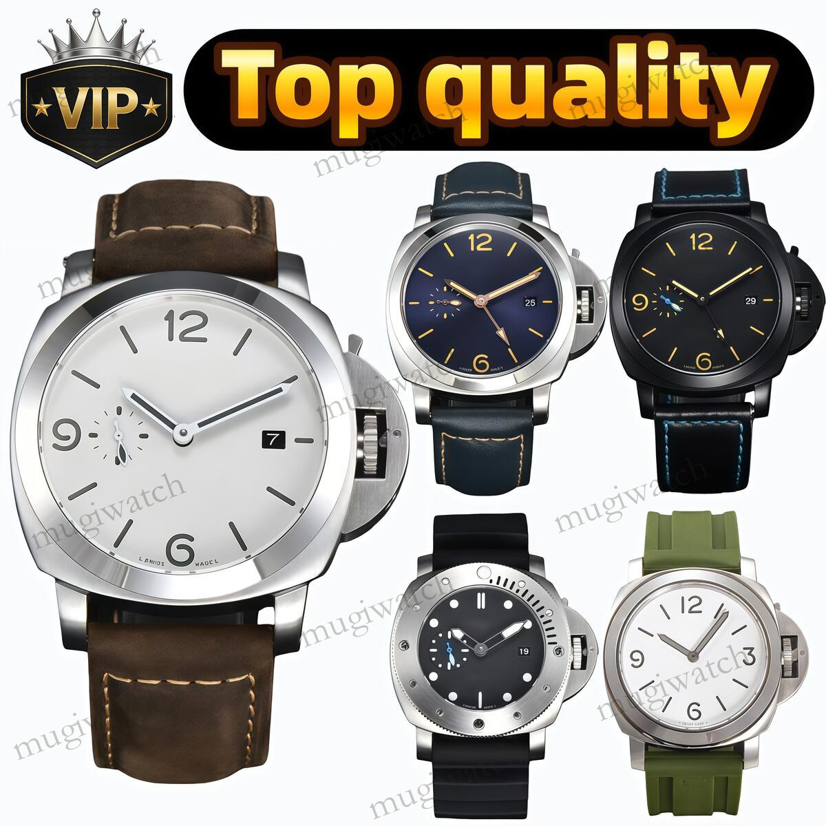Paners Watch Men Model Sport Watch Quartz Paners Watch Automatic Movement Luxury Watches Business Stainless Steel Man Square Mens Paneraiity Wristwatches b30 0000