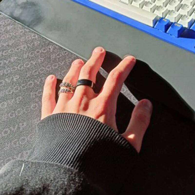 Smart Stainless Steel Multifunctional Ring for Couple Mood Feeling Intelligent Temperature Sensitive Rings Waterproof Jewelry XJ260127