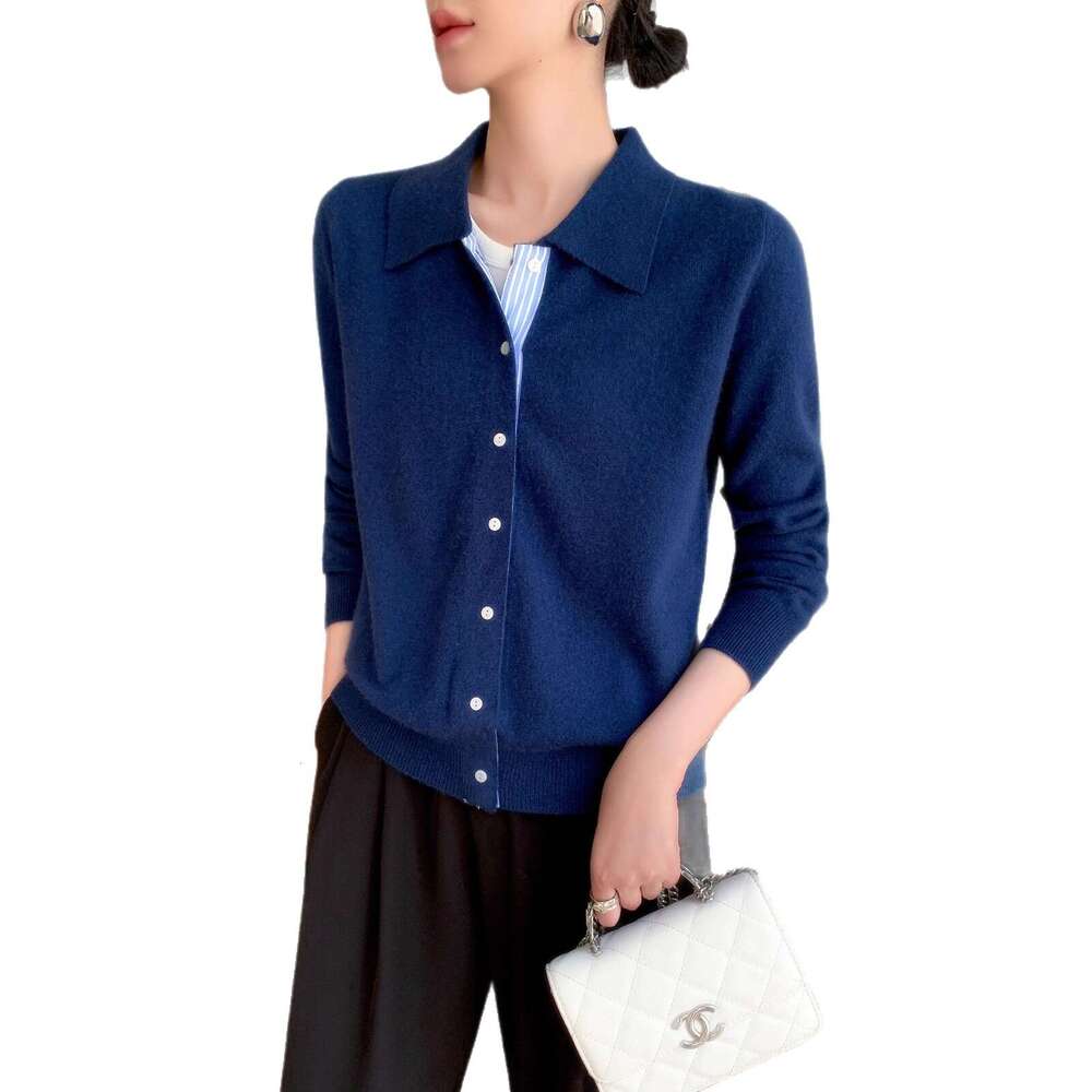 2026 Spring New Designer Single breasted Knitted Cardigan Slim fit Fashion Women's Shirt Top