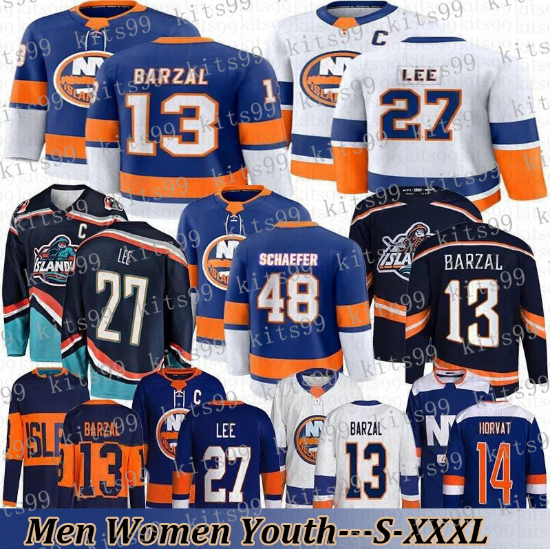 New York Hockey Jerseys islanderses Jersey ny islander jersey #48 Matthew Schaefer #13 Mathew Barzal Bo Horvat Mike Bossy Alex Romanov Jersey
