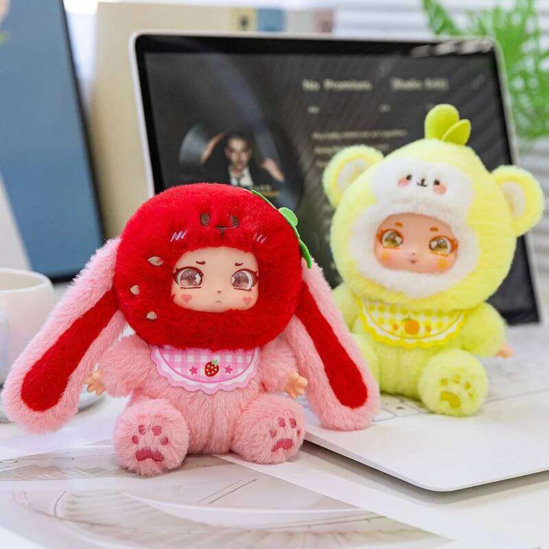 14cm Cute Fruit Sweetheart Party Vinyl Popular Stuffed Plush Toys Strawberry, Apple, Pear Kids Creative Gifts Pendant Y260128