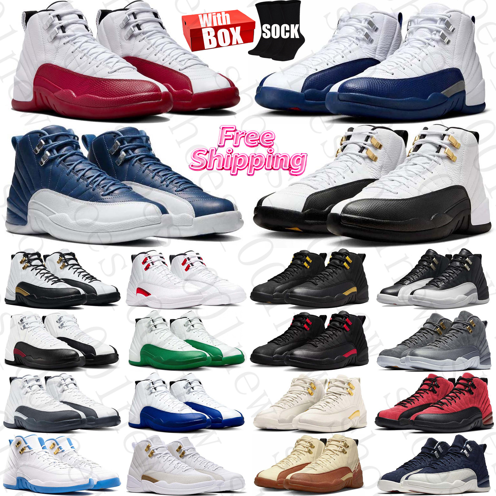 Free Shipping With Box Designer jordan12men taxi Basketball Shoes sneakers for mens womens men women trainers Sports runners wholesale