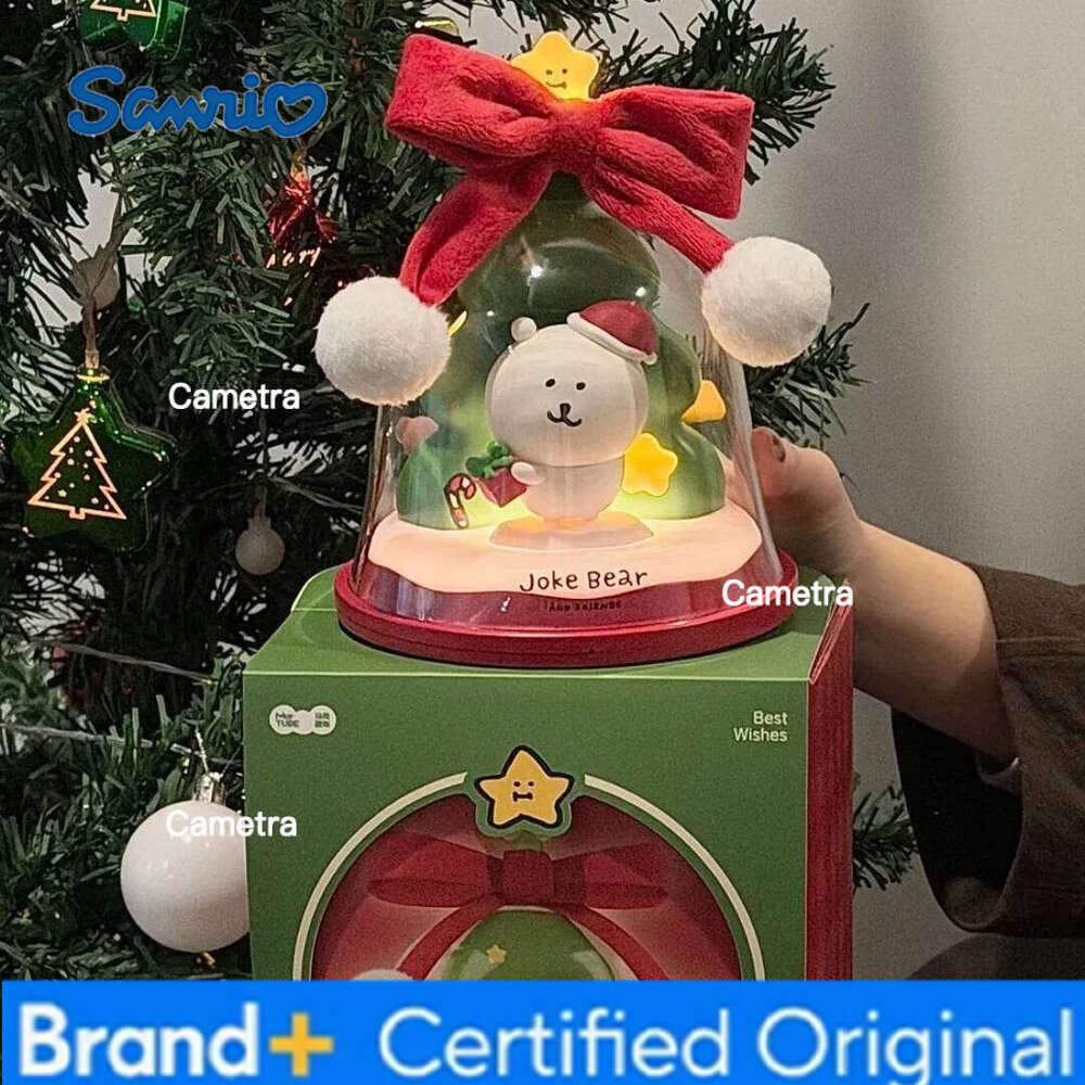 Sanrio Genuine Joke Bear Co-Branded Lights Kawaii Bell-Shaped Bedside Lamp Christmas Gifts Table Lamps Decorative Ornaments H260128
