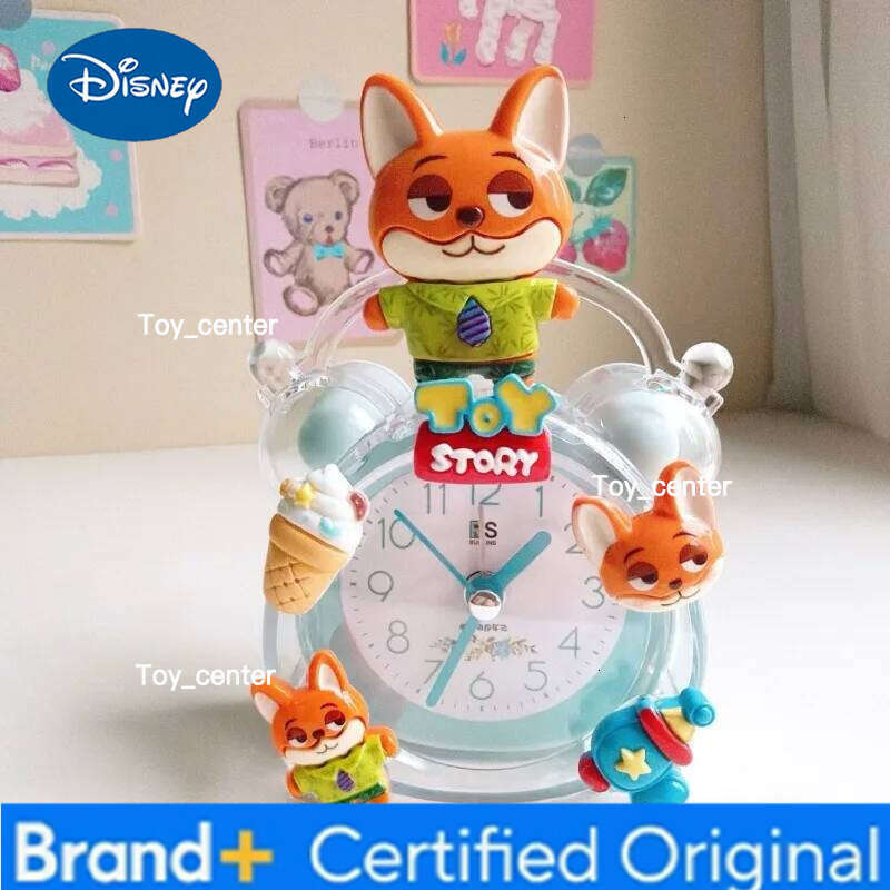 Disney Anime Zootopia 2 Judy Nick Student Alarm Get Up Children Bedroom Desk Clock New Style Desktop Decorations Cartoon H260128