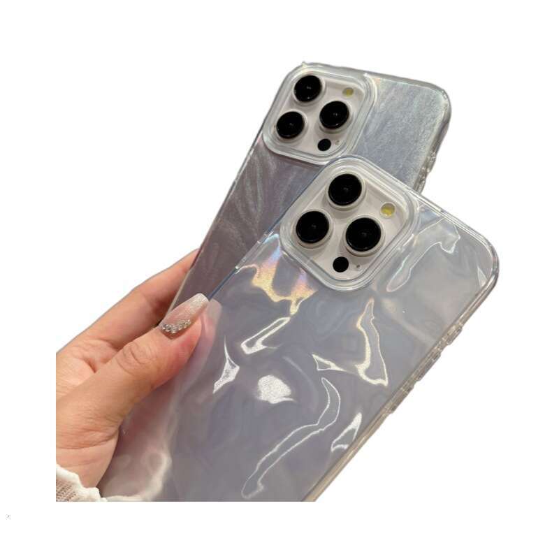 Compatible with New Apple 17 IMD Feather Gauze Glossy Surface Paintable iPhone 16 Shockproof Phone Case Material S260128