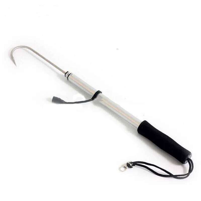Winter ice curved large fishhooks stainless steel fishing no barbs anchor rolling hooks tools Z260128