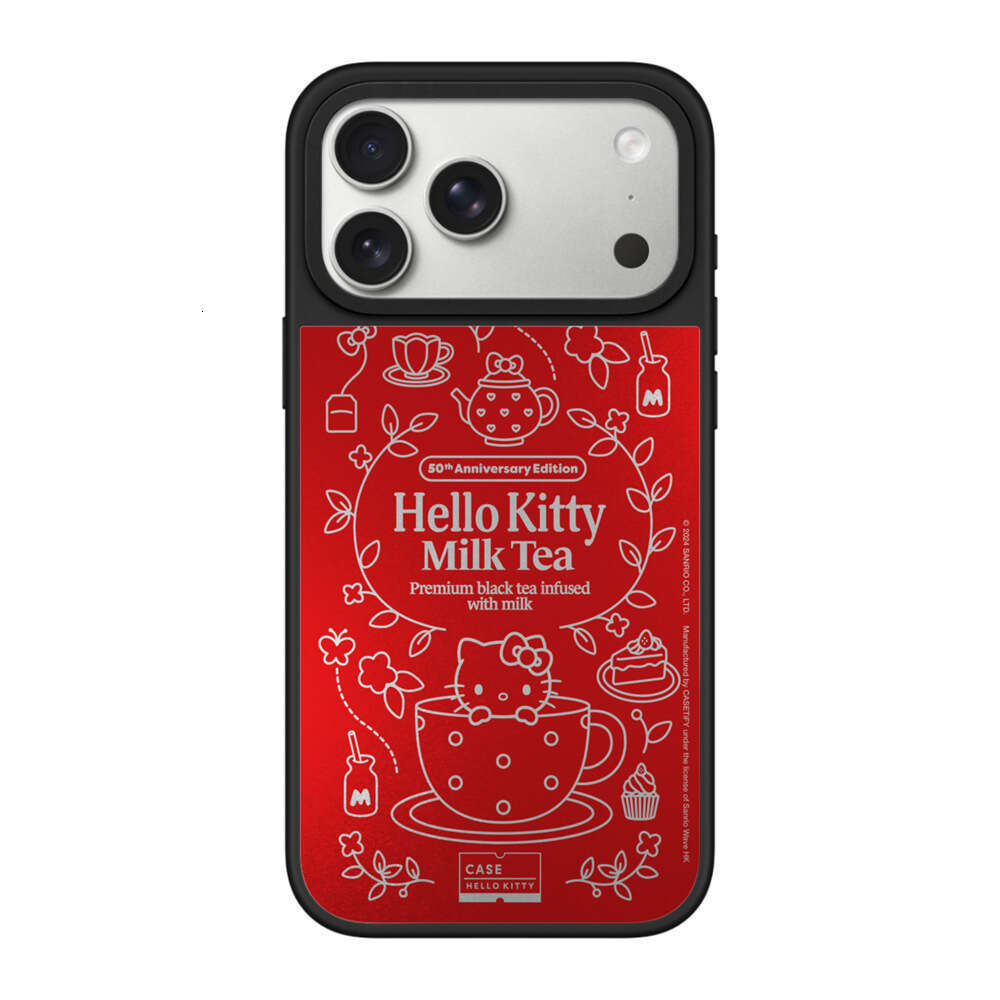 Magnetic Phone Case for Apple 17 Mirror Hello Kitty 50th Anniversary Celebration Compatible with iPhone 16 Pro Cartoon C Family S260128
