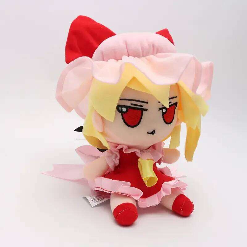 20cm Touhou Toys Lovely Plush fumofumo TouHou Project Flandre Stuffed Doll Collectible Birthday Christmas Gift Y260128