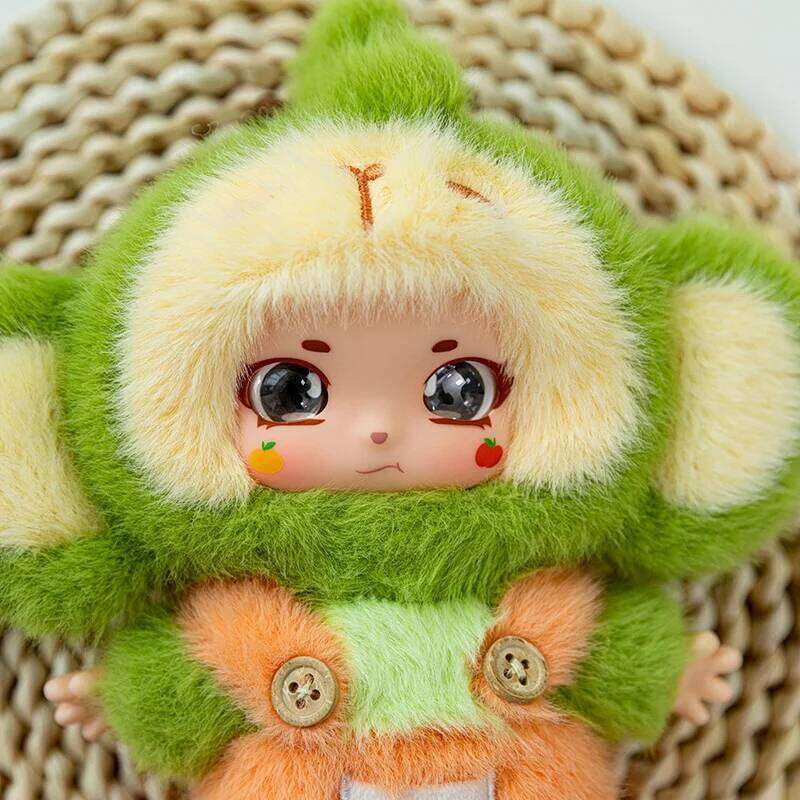 20cm/7.87in Cute Fox and Monkey Vinyl Popular Stuffed Plush Toys for Kids Birthday Creative Christmas Gift Home Decor Y260128
