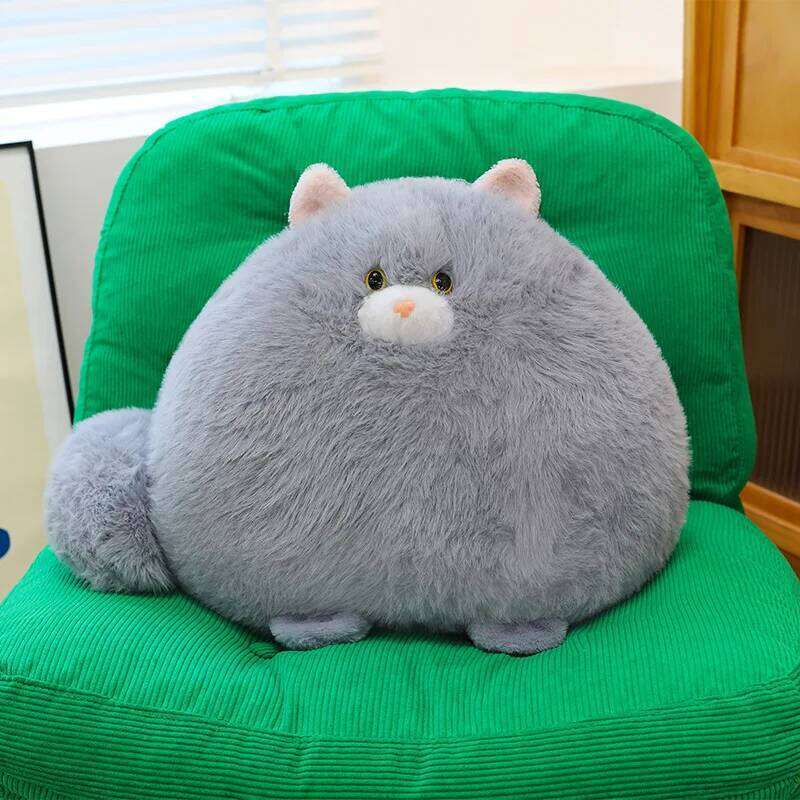 1pc 35cm/13.77in Cute fat plush toy nave doll children girl soothing cat gift Y260128