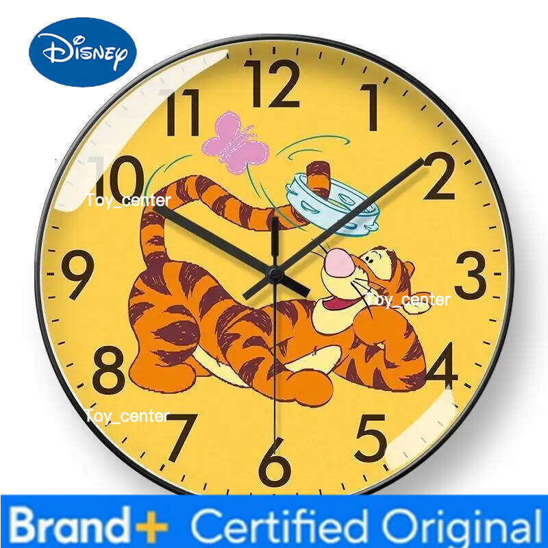 Disney Winnie the Pooh Cartoon Animation Creative Children's Room Wall Decoration Silent Clock Gift for Boys and Girls H260128