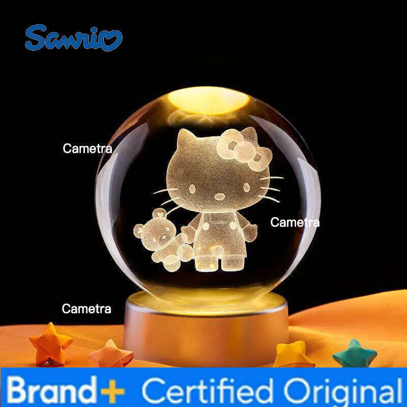 Sanrio Hello Kitty Anime Peripherals Creative Cartoon Carving High Value Desktop Ornaments Dimming Bedroom Night Light Girlfriend Gifts H2601281