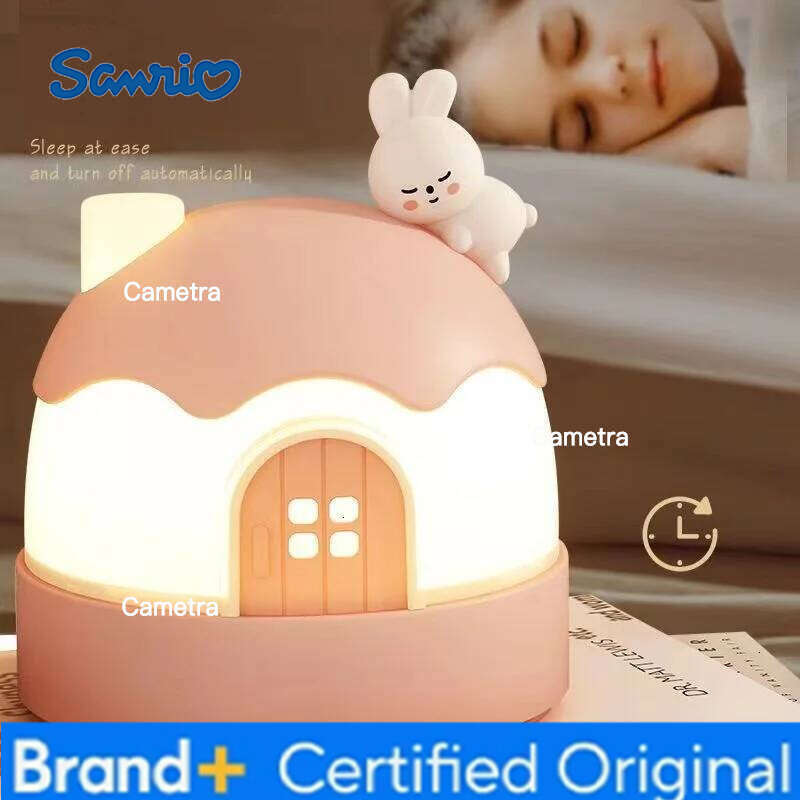 Sanrio Cute Kid Led Night Light Projector Lamp Birthday Gift Toy with Remote Control Star Sky Color Music Box for Baby Sleep Bedroom H260128