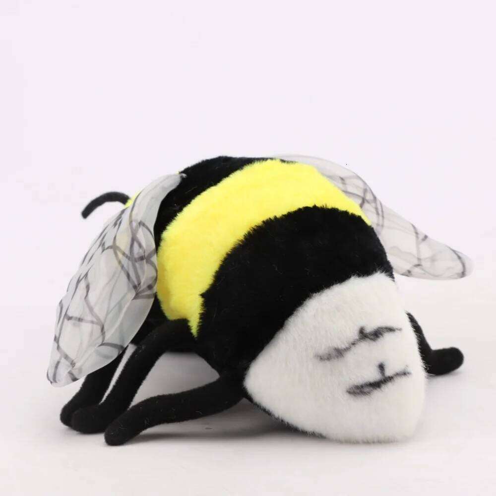 2 Sizes Lifelike plush toy Soft Stuffed Cute Toy Bee Plush Honeybee For Children Insect Enthusiasts Home Decoration Y260128