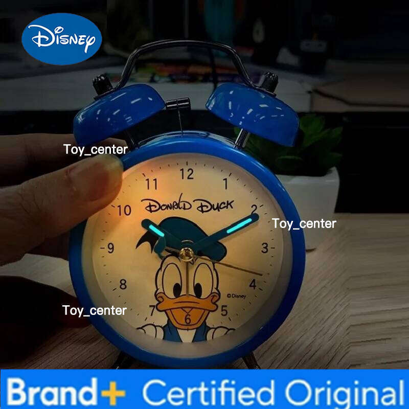 Disney For Children Alarm Clock Duck Donald Stitch Pooh The Winnie Lotso Cartoon Student Boy Girl Kid Cute Quartz Strike Beep H260128