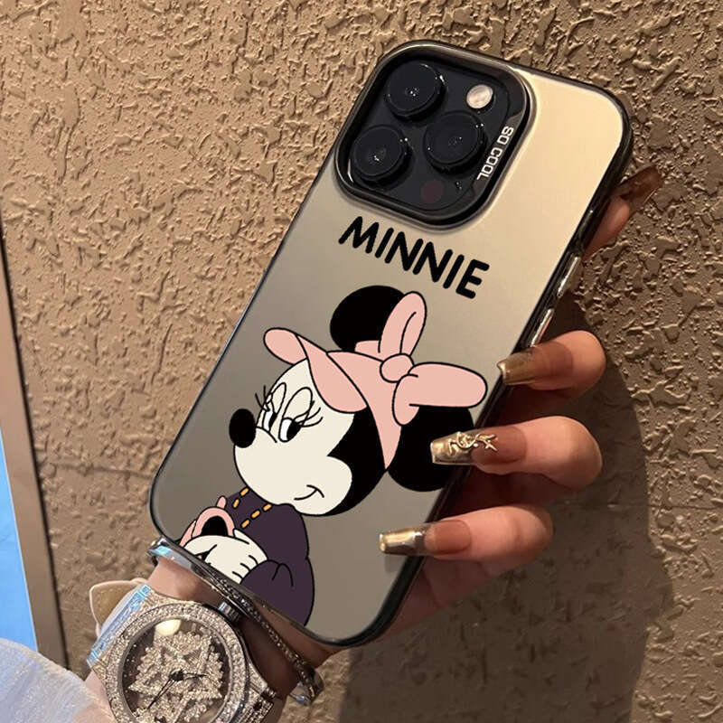 Suitable for Apple 16 Max Phone Case Cartoon Cute Mickey Minnie New iPhone 15 Pro Painted 14P S260128