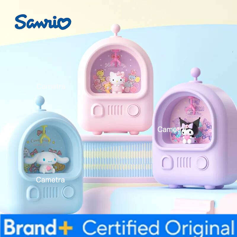 Sanrio Hello Kitty Kuromi Cinnamoroll Creative Cartoon Piggy Bank Night Light Room Decoration Usb Charging Port Children's Gifts H260128