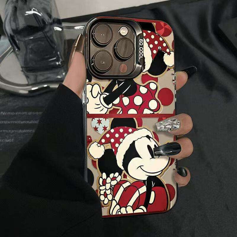 Christmas Mickey Compatible with Apple 17 Pro Max Phone iPhone 16 Vitality Case Japan and South Korea 15/14/13 S260128