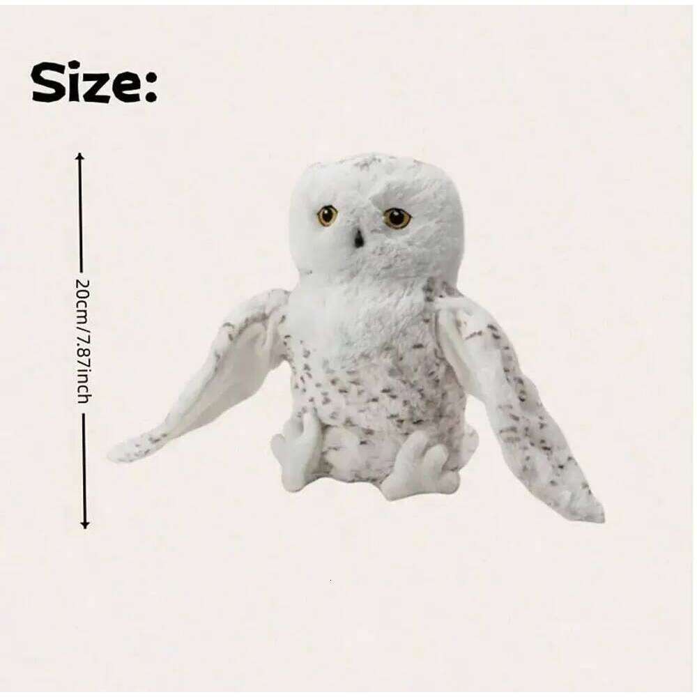 20cm/7.8inch Stuffed Plush Animals Hand Finger Story Puppet Kawaii Dolls Educational Baby Toys Simulated Owl Children Y260128