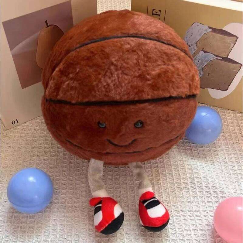 Creative Basketball Funny Soccer Football Plush Pillow Children's Bed Room Decoration Accessories Soft Stuffed Toy Y260128