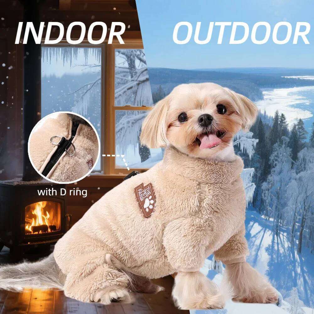 Winter Warm Dog Clothes Large Small Medium Dogs Cats Cute Pet Costume Soft Windproof Outdoor Pets Coat Bulldog Yorkshire Jacket XJ260127