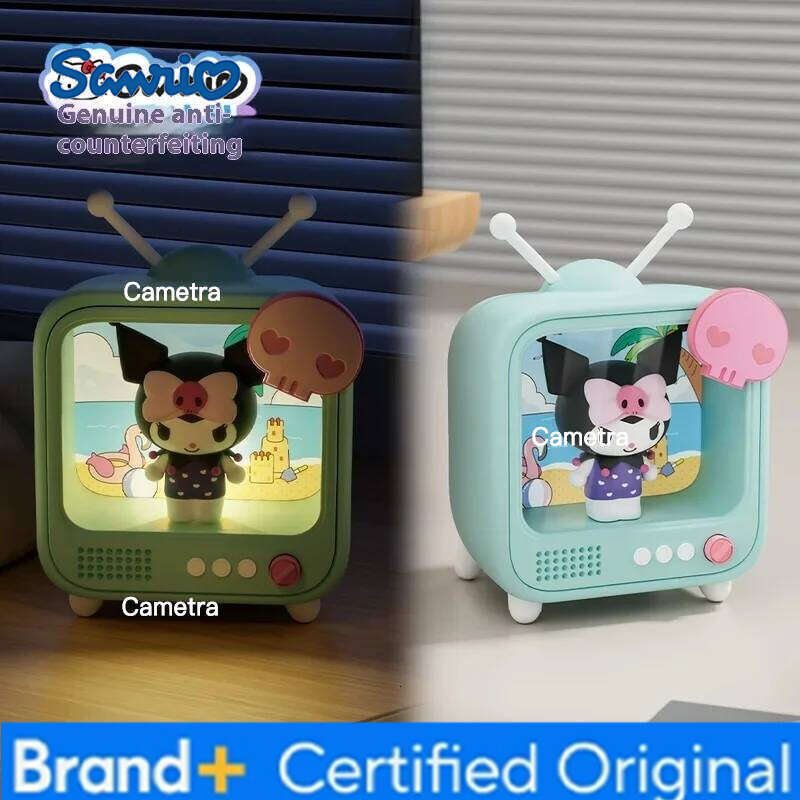 Sanrio Kt Cat Tv Channel Series Cute Luminous Night Desktop Decoration Cartoon Anime Kuromi Atmosphere Bedroom Sleep Light H260128