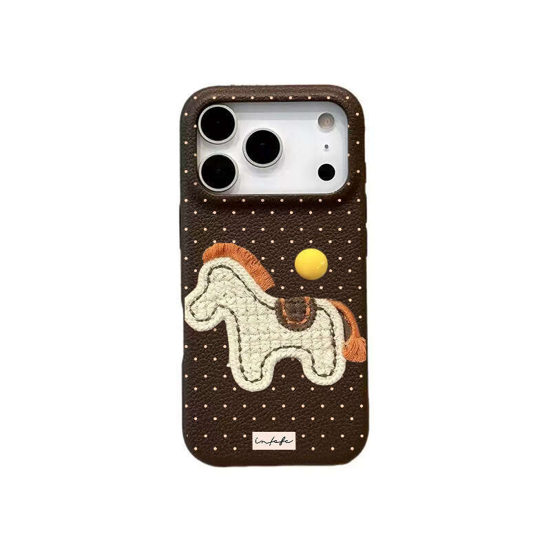 Compatible with Apple 17 Max 16 Pro High Aesthetic for Girls 15 New Year 11 Lychee Pattern Phone Case S260128