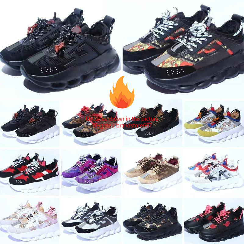 2026 Free shipping one men women Casual Italy Top 1 Quality Reaction Wild Jewels Chain Link Trainer Sneakers Size EU OG Designer Shoes
