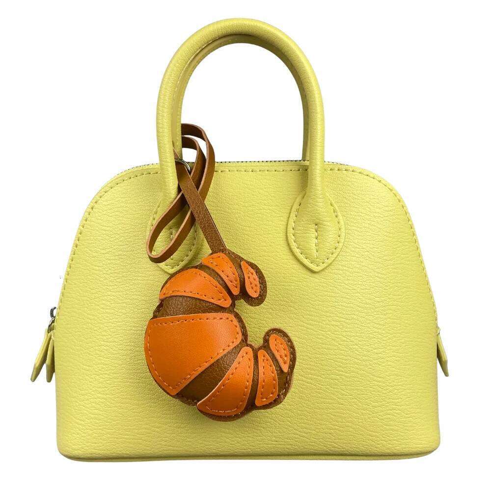 Vibrant Croissant Bag Charm - A Dash of Parisian Chic in 6 Appetizing Colors-PU Leather-Idea Gift For Women/Kids/Bag Accessory