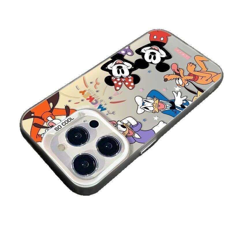 Mickey Mouse House of Wonders Compatible with Apple 16 Pro Max Phone Case for Women 15 Colorful Silver 14 Fashionable 12 Unique 11 New Model 13 S26012