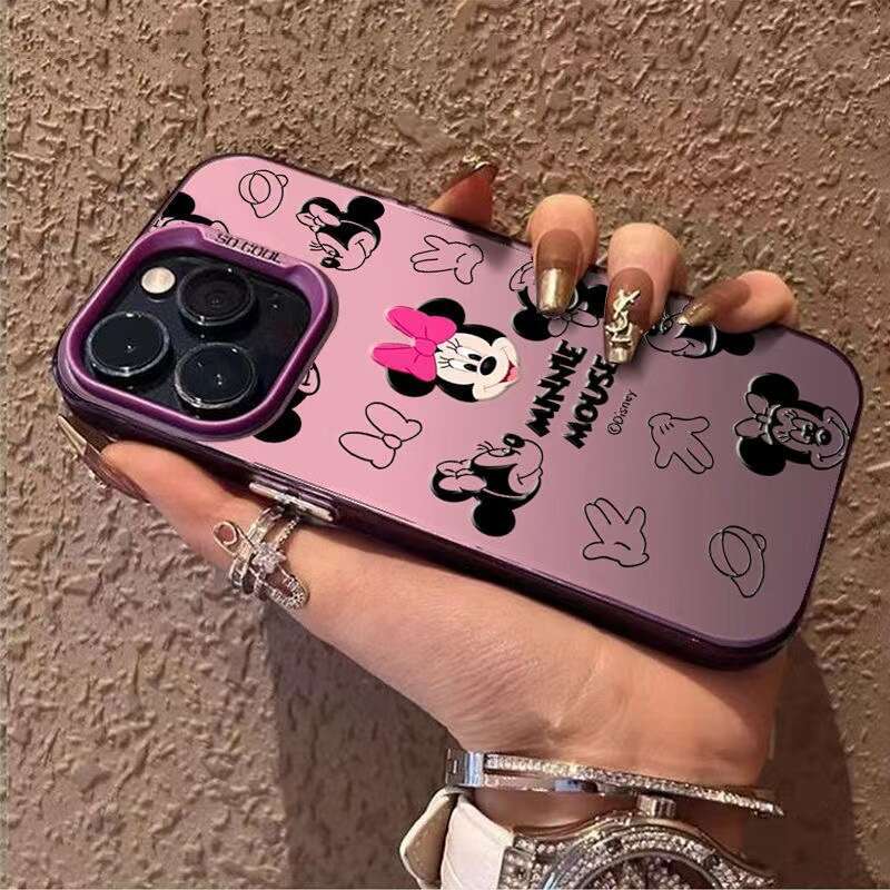 Mickey Minnie Compatible with Apple 16 Phone Case iPhone 15 Pro Cute 14 Cartoon 13 New 17 Premium S260128
