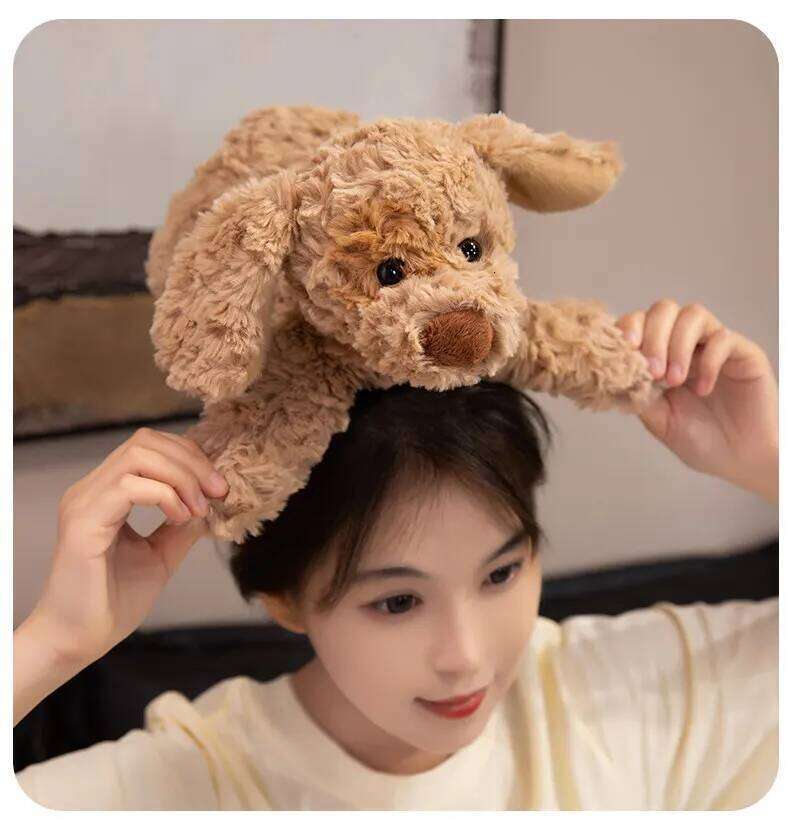 Cute Toy Pirate Dog Simulation Plush Toys Pet Enthusiasts Birthday and Christmas Gifts for Children Y260128