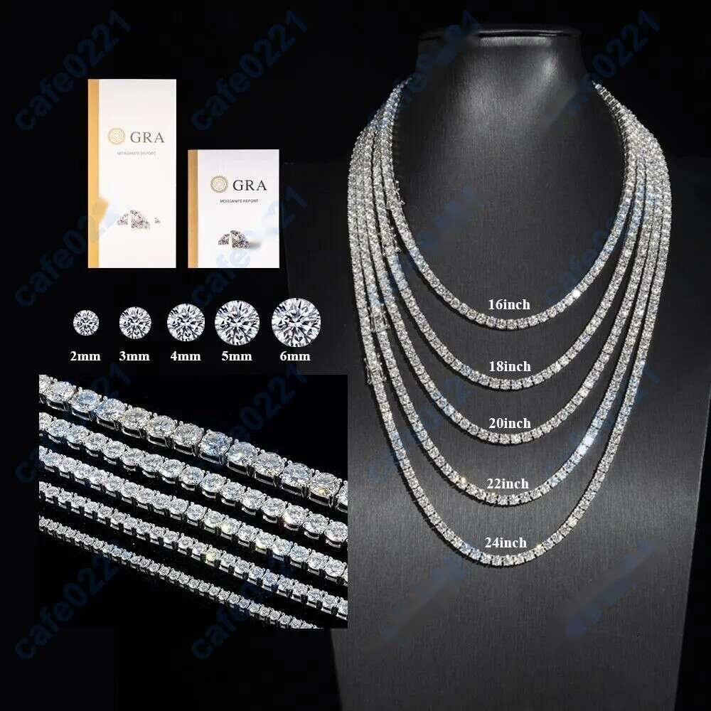 vvs1 dcolor moissanite heart pendant necklace s925 silver goldplated tennis choker unisex luxury jewelry