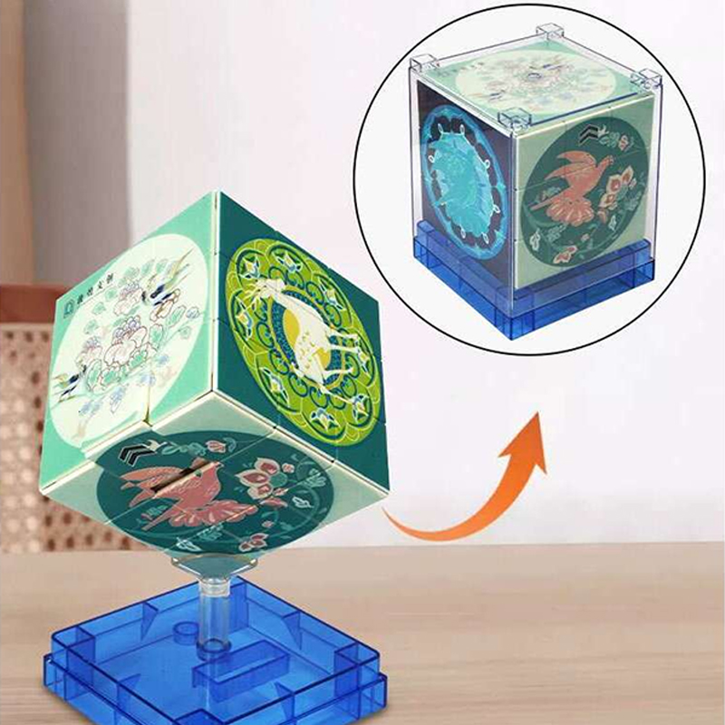 3D Dunhuang HuaRongDao Puzzle | Chinese Classical Brain Teaser Game | Cultural Museum Birthday Gift for Teens & Adults