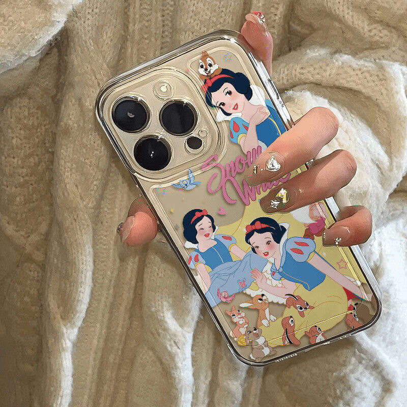 Hot-selling Snow White Phone Compatible with Apple 16 Pro Max/15 Cartoon 14/13/12 Transparent Space Case x S260128
