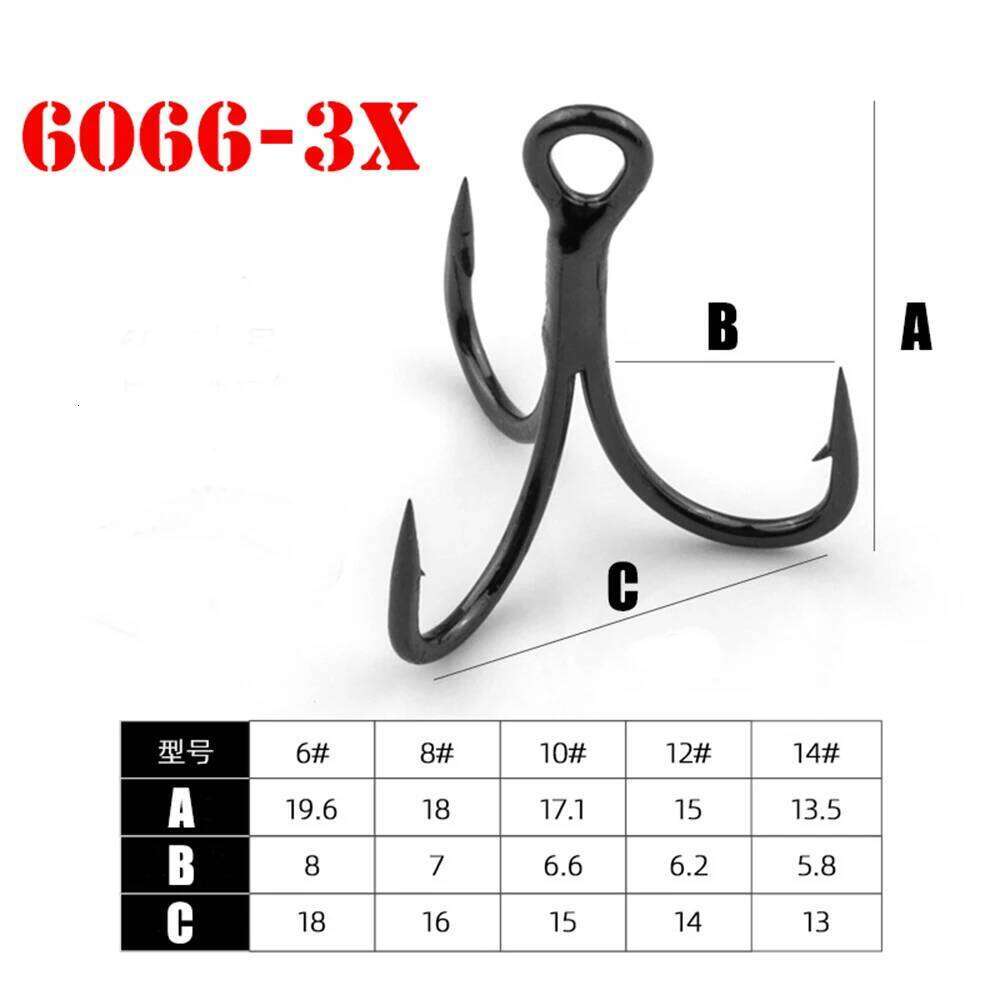 6066 New Anti-Rust Coating 3X Super Strong Sharp fishing hook High Carbon Steel Sea Hooks Saltwater Lure Fishhook size4-12 Z260128