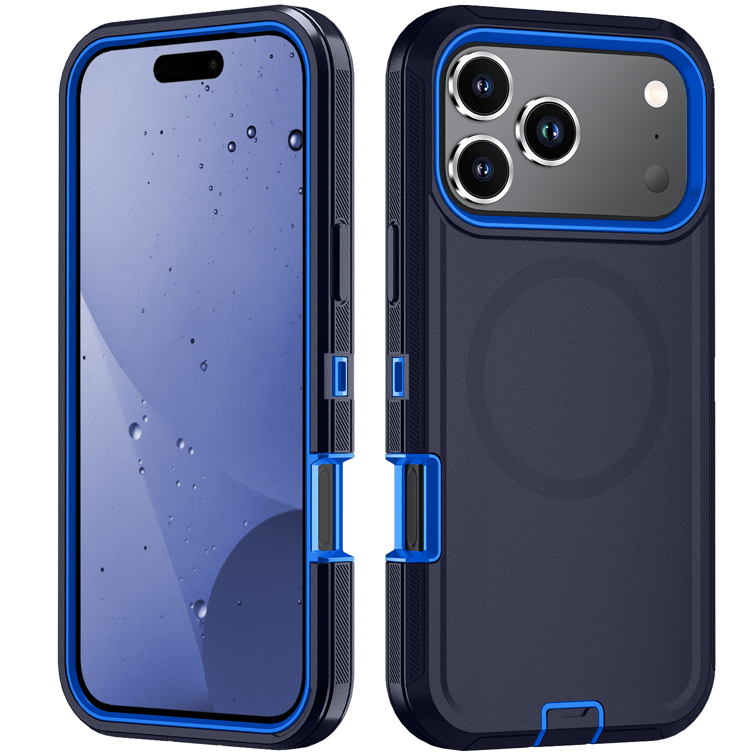 3 in 1 Heavy Duty Military Grade Defenderr Rugged Phone Case Magnetic For Magsafe for iPhone 17 Air 16 Pro Max 15 14 Plus 13 12 11 Pro Max Samsung S26